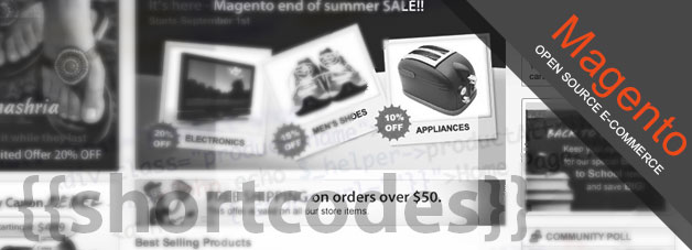 How to use Magento short codes