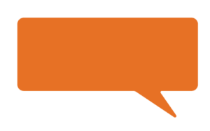 ecommerce chat bubble in orange right