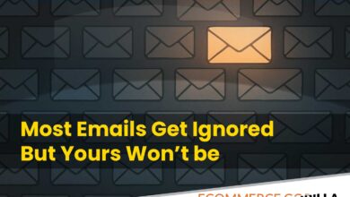 A cluttered email inbox with one standout email that draws attention.